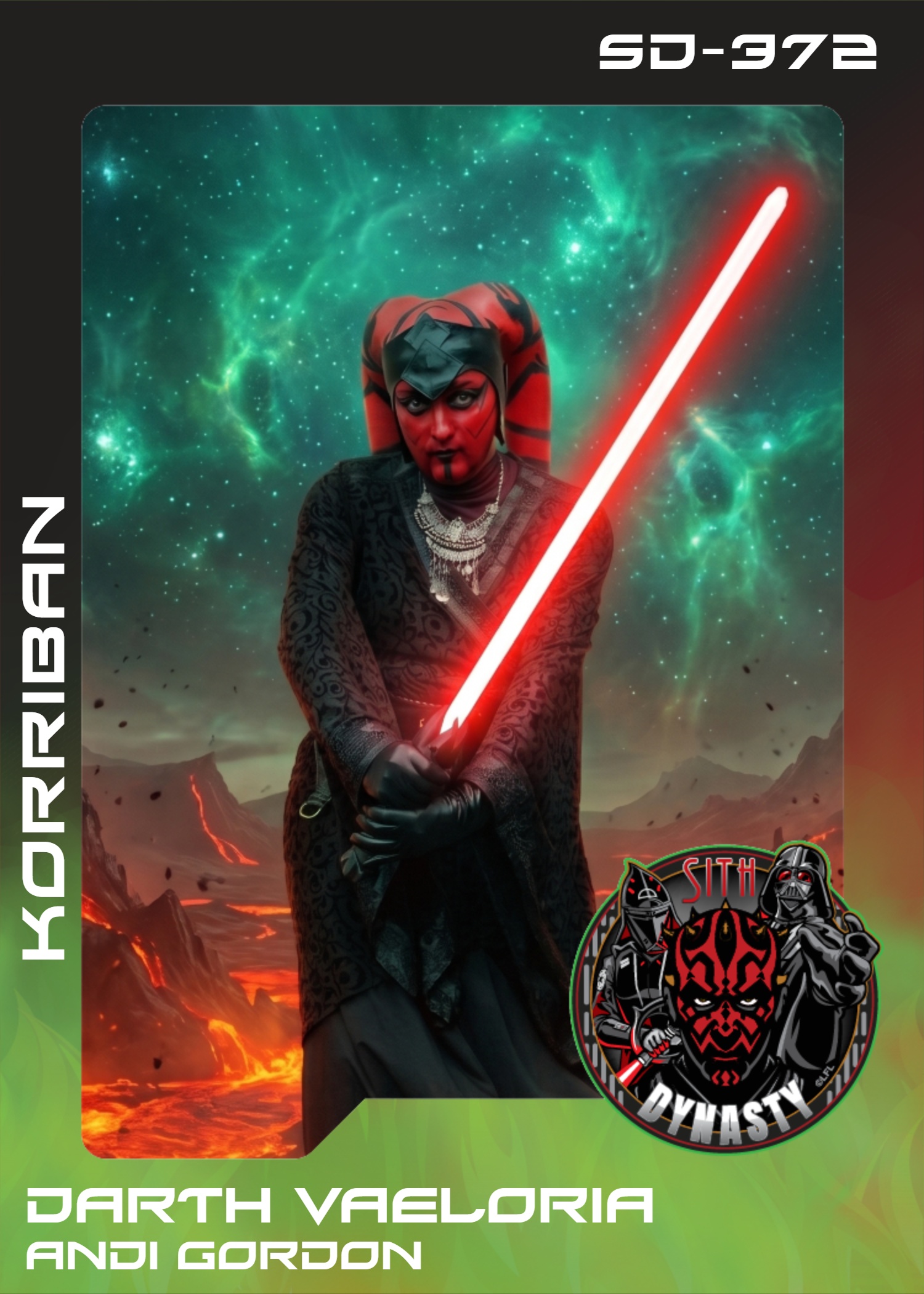 High Dark Lord Galactic Master Regent - SD-372 Andi Gordon
